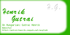 henrik gutrai business card
